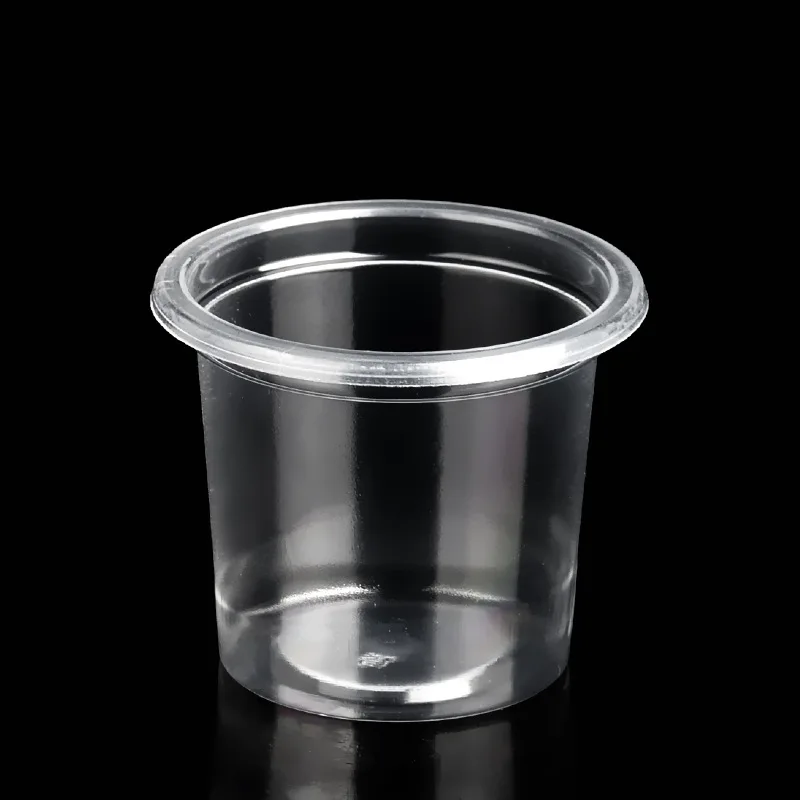 Taste cup disposable 20ml transparent plastic cup supermarket activity coffee juice drink milk sample drink cup