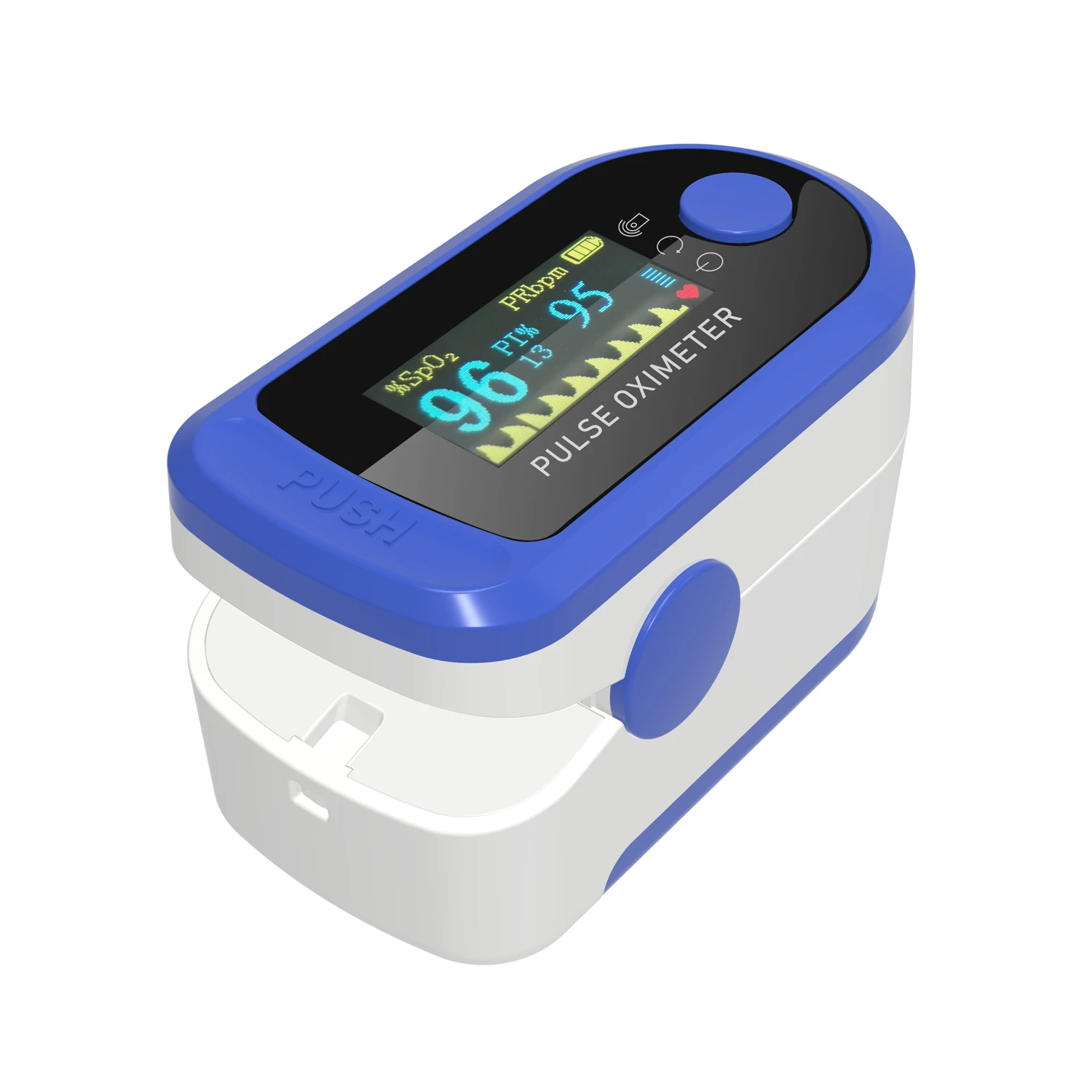 Medical equipment approved lk88 wholesale handheld OLED display blue white tft screen color fingertip pulse led oxymeter lk87