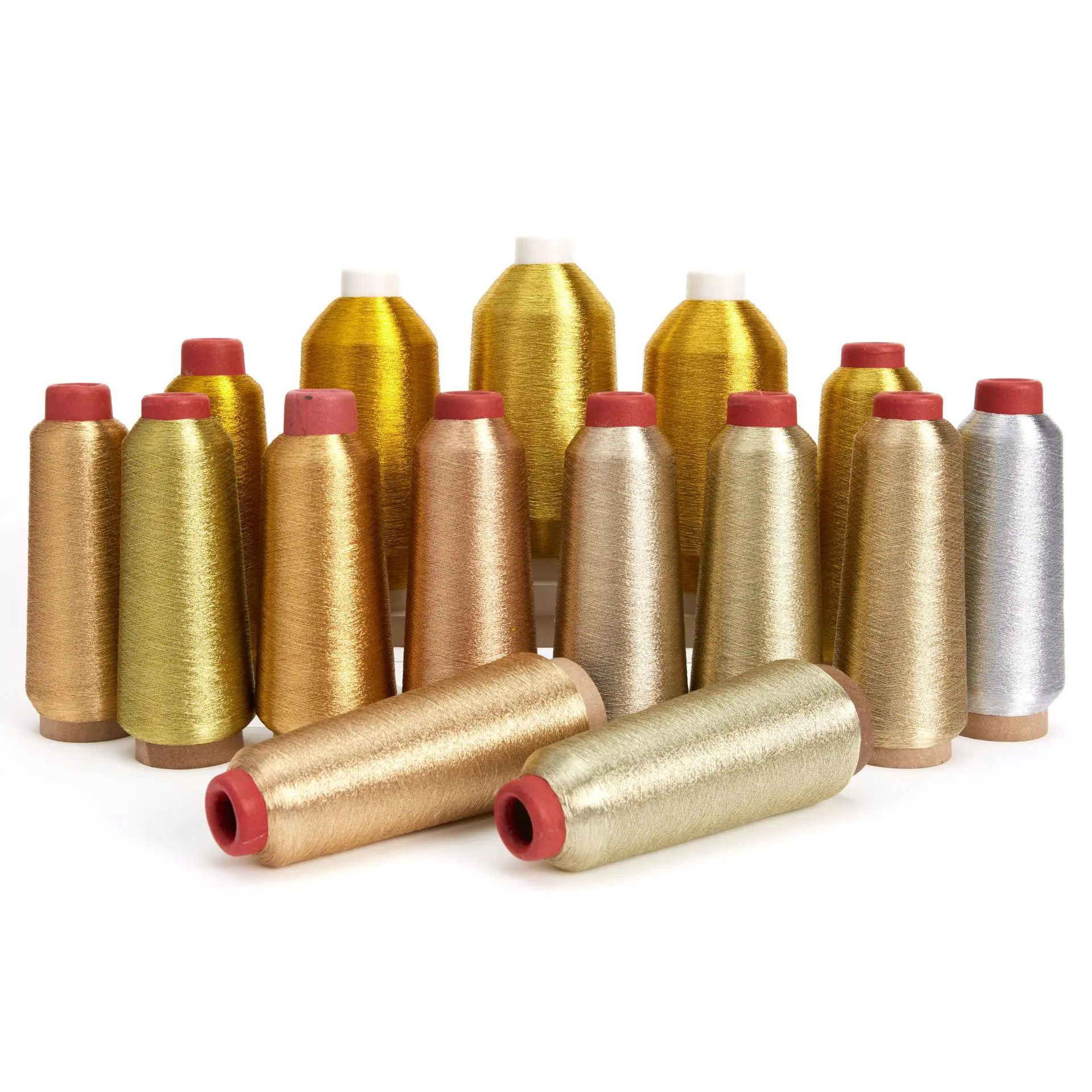 Hot Sell Moroccan Market ST(MS) Type 600D/450D Metallic Thread Polyester Rayon machine thread embroidery metallic yarn