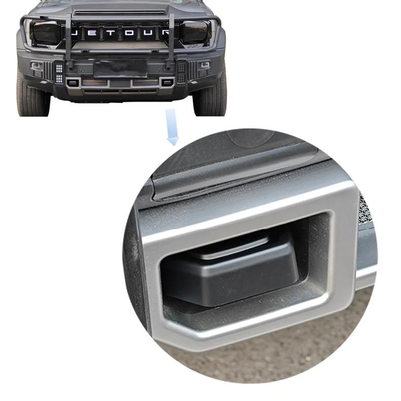 Tow Trailer Hook Cover Decoration Black Vus Exterior Modification Specialized Trailer Cover Sticker For Jetour T2 Traveler