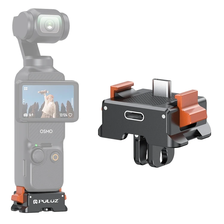 Wholesale Direct Sales For DJI Osmo Pocket 3 PULUZ Type-C Charging Base Quick Release Mount Adapter