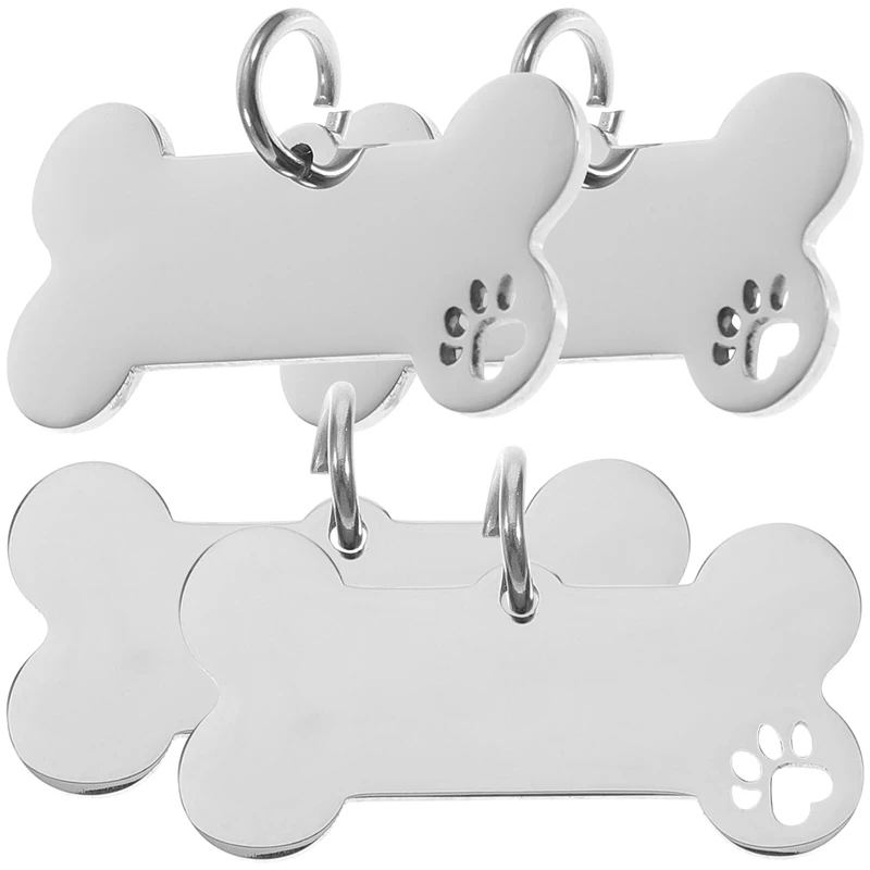 Pet ID Tags Personalized Dog Tags Bone-shaped Tags Engraved for Pets