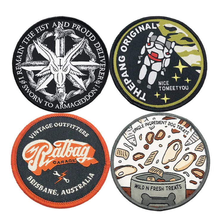 Wholesale Custom Iron On Patch Design Your Logo Woven Patches For Clothing