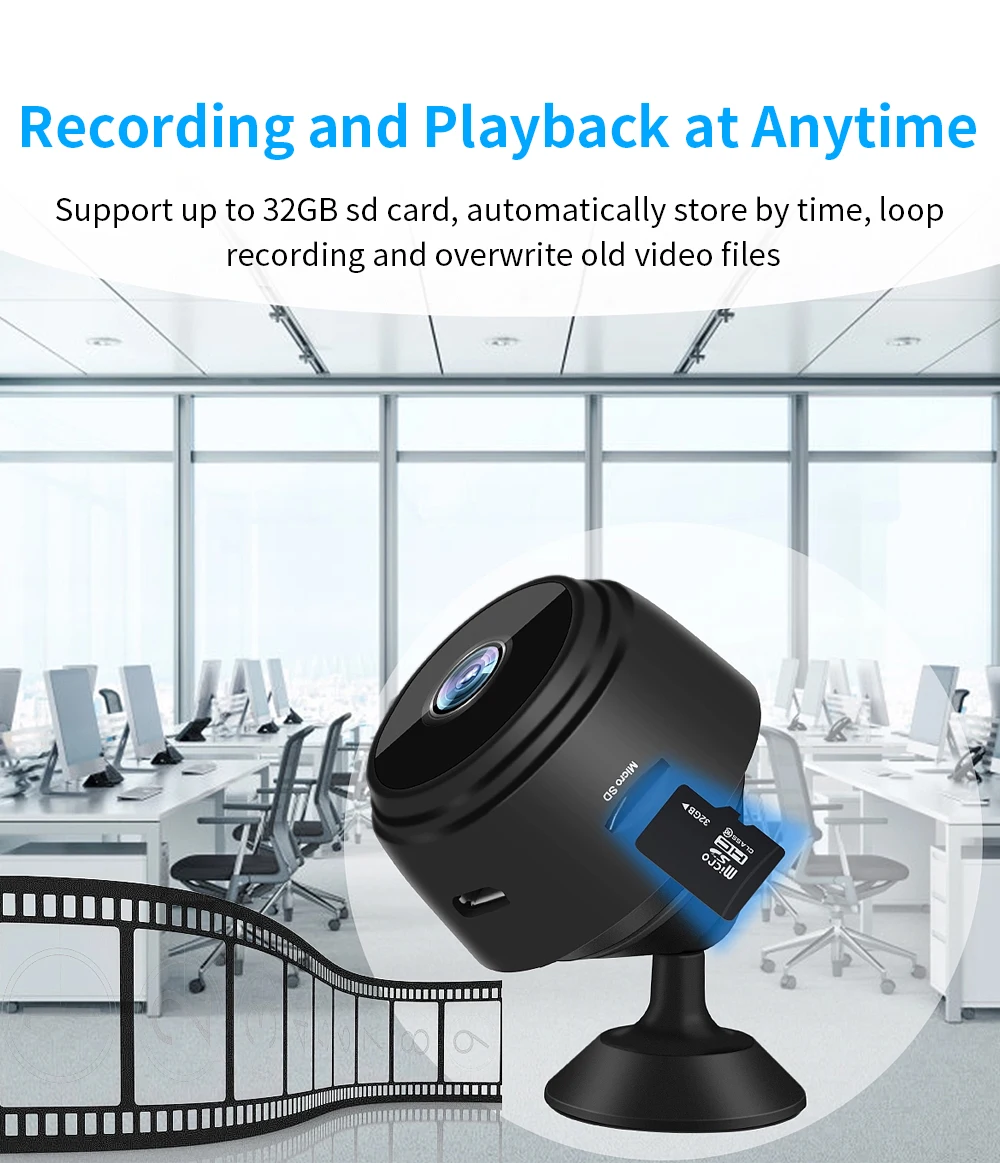 Home Security mini camera monitor A9 Camera 1080p HD Resolution Super WiFi Camera For Baby Pet CCTV Monitor