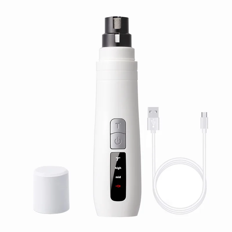 Electric rechargeable cat pet dog nail grinder and trimmer for dogs cats animal grooming tools kit low noise