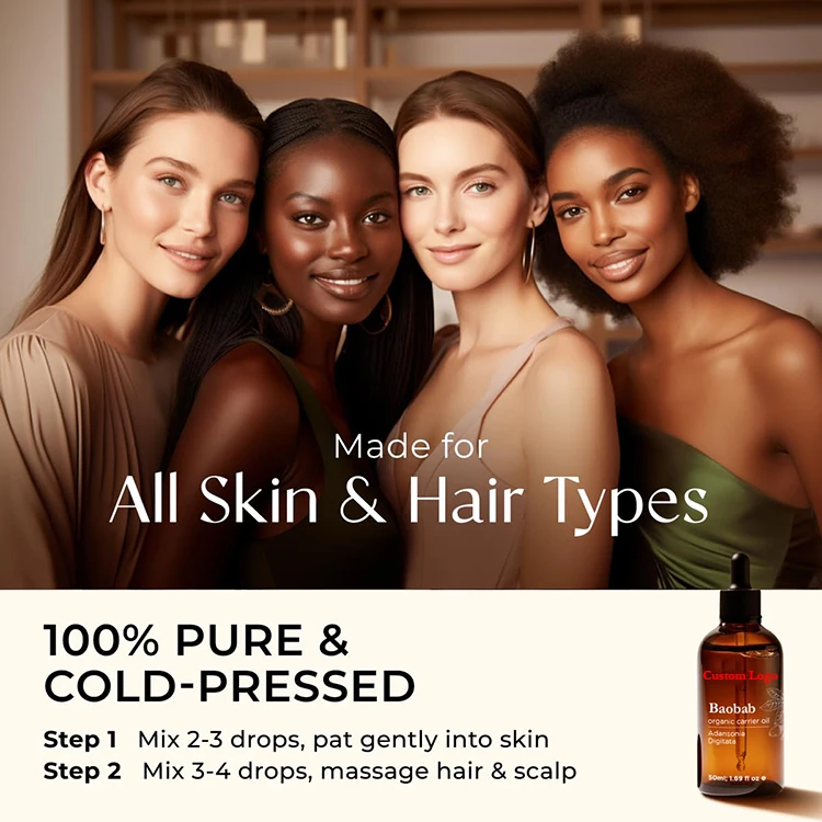 Wholesale Private Label All Natural Organic Hair Care Nourishing Moisturizing Hair Growth Oil With Baobab Oil