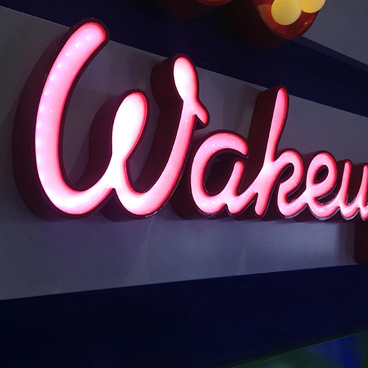 Hotsale high quality logo alphabet 3d shop sign lumininous frontlit name led letter gifts