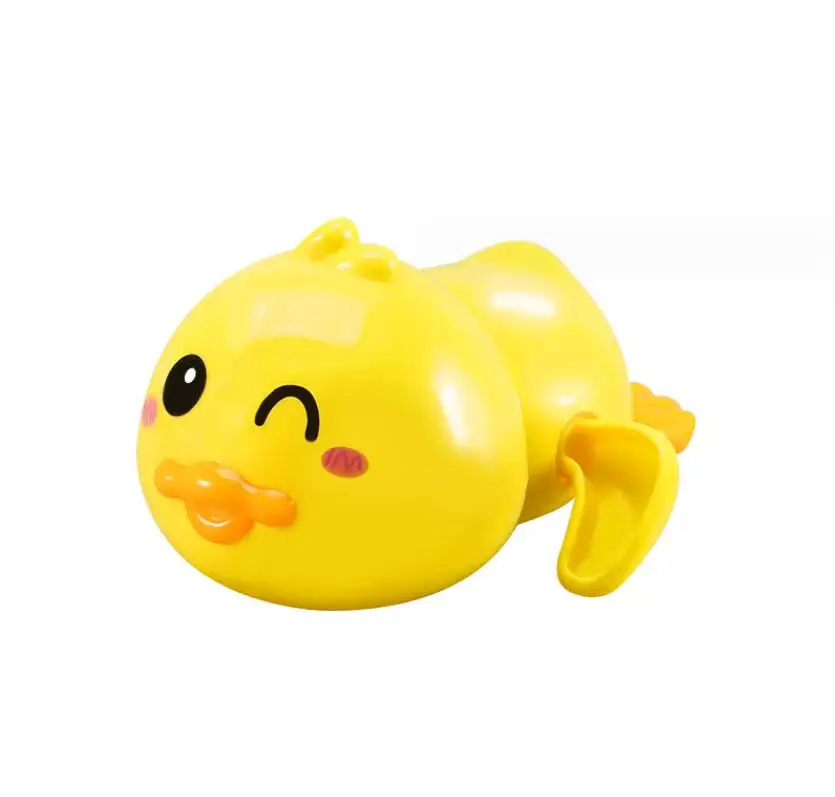 XUX Cute WindUp Swimming Yellow Duck Baby Bath Toy Kids Water Playing Duck Toy