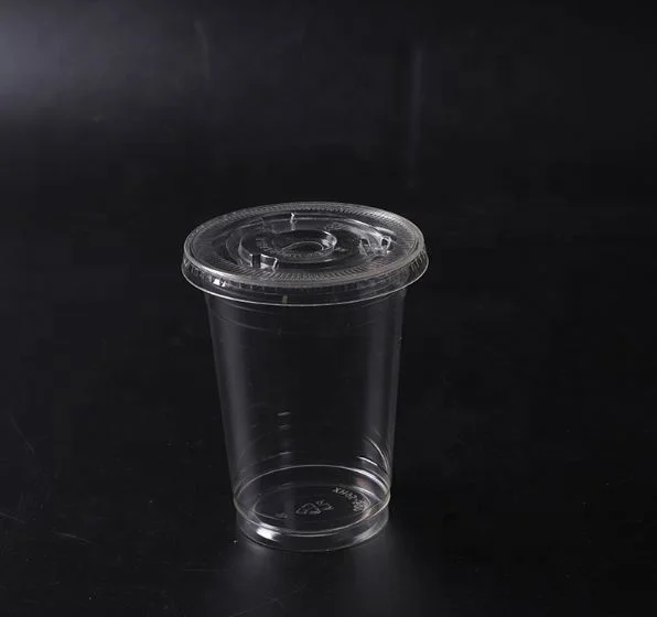 Pla Pet U Shape Custom Printing For Milk Tea Disposable Plastic Cups