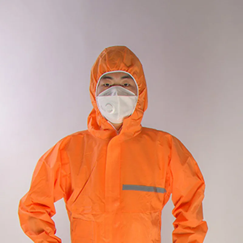 Adults Unisex personal Disposable SMS disposable coverall with Reflective Stripe Logo custom safety Coverall