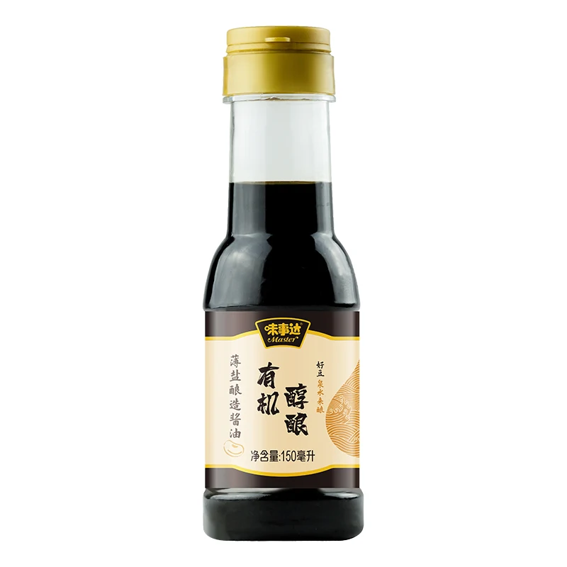 Master Organic Brewed Soya Sauce Glass Bottle 150ml 5.07oz Chinese Cooking Soy Sauce