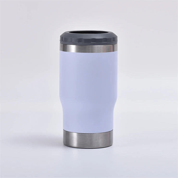 4 in 1 can cooler insulator Travel mug for 12oz can and beer bottle with opener stainless steel vacuum tumbler for outdoor