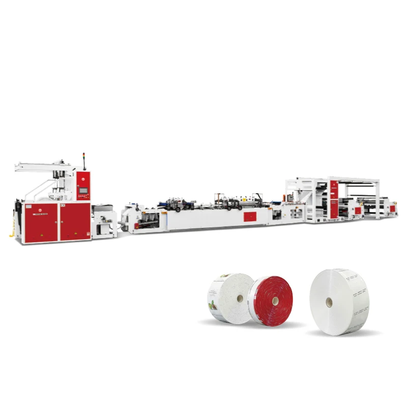 600CSR fully automatic T weld central sealing heavy duty rewinding machine