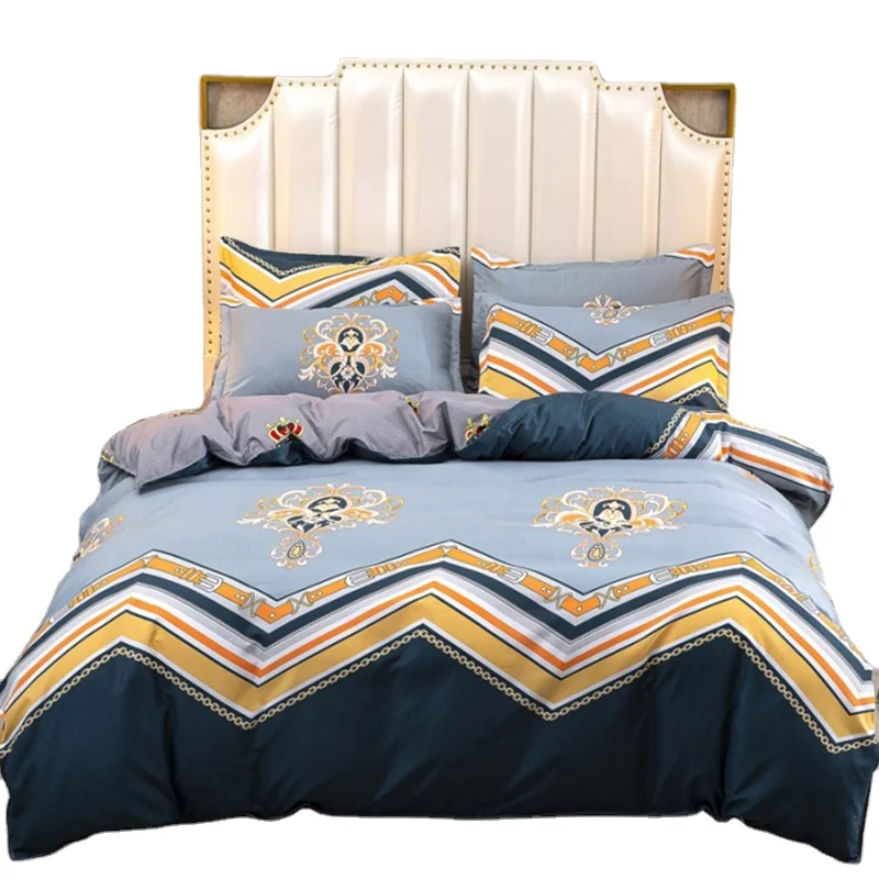 Plush Soft hypoallergenic New Style Bedding Set Luxury Queen Bed Sheets Single Bed Sheet