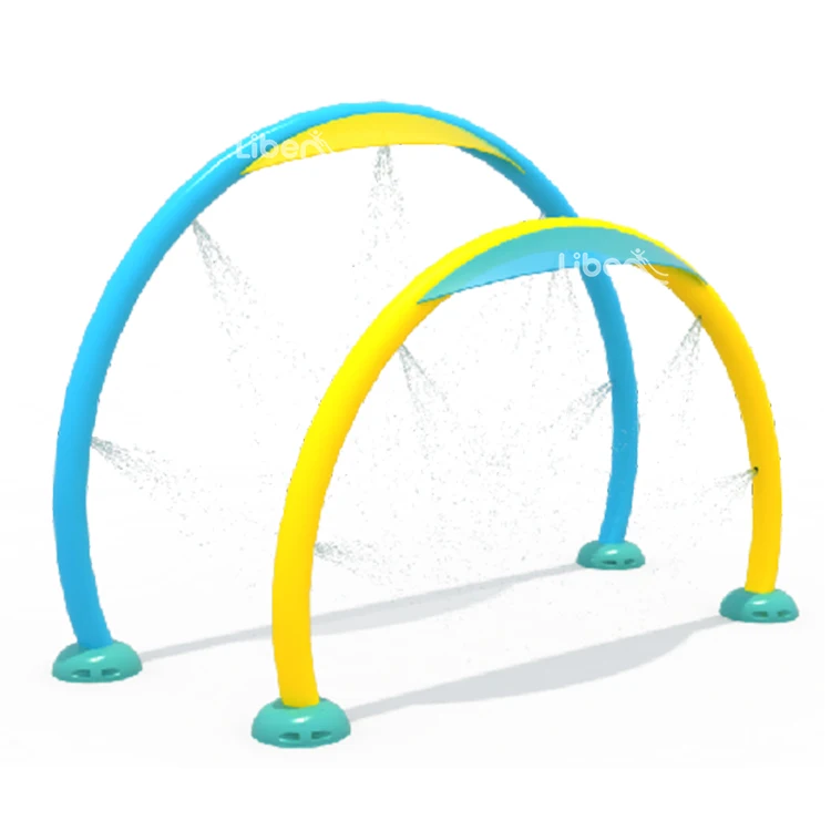 circle splash tunnel water spray park for children