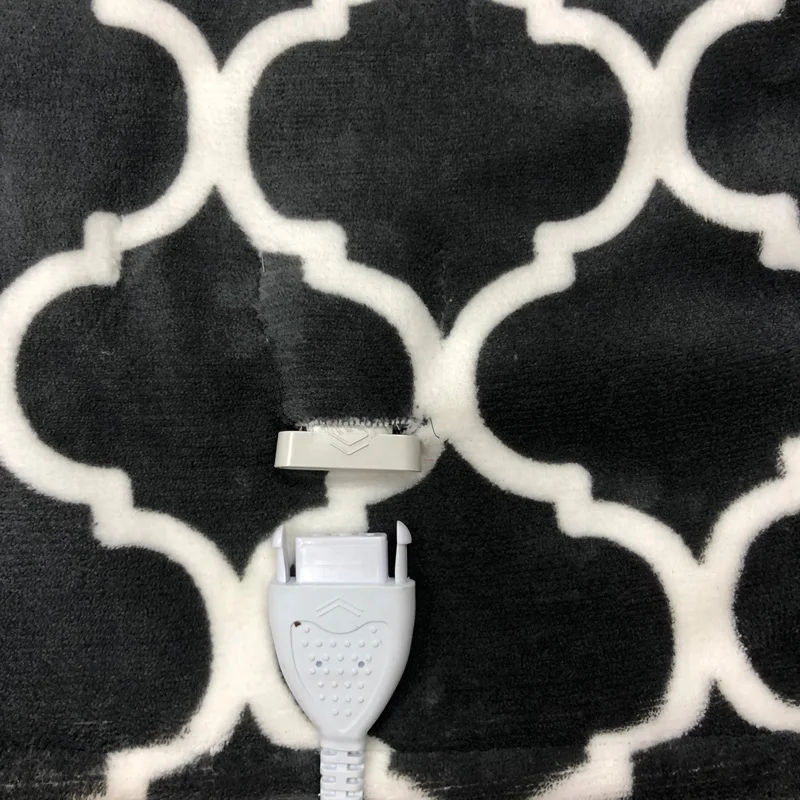 2022 New Trends Soft Flannel and sherpa Fabric High Quality Polyester Soft Warm Luxury Electric Blanket for Winter