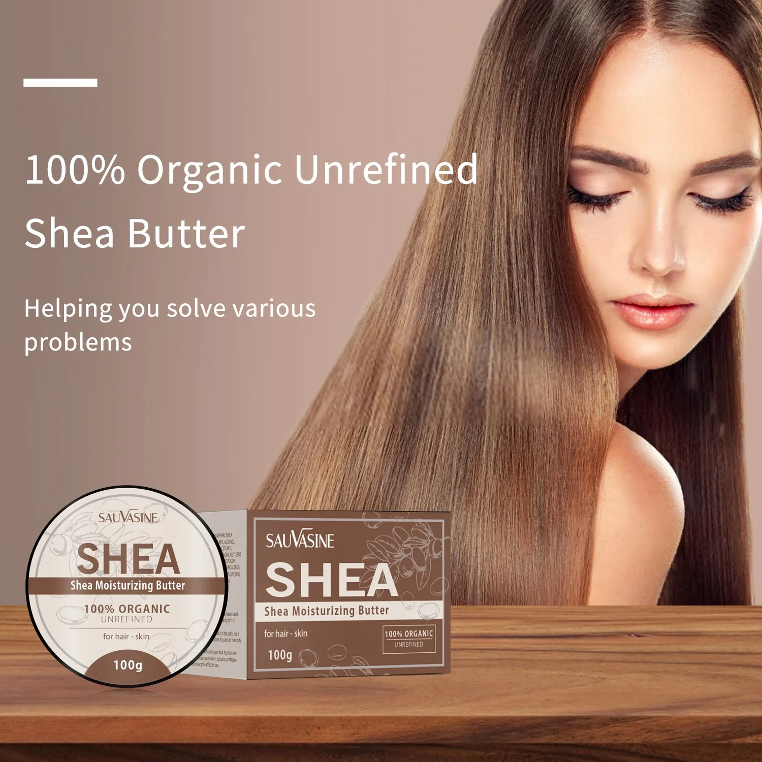 Private Label Shea Butter Pure Organic Repair Moisturizer Relieve Dry Hair Unrefined Shea Butter