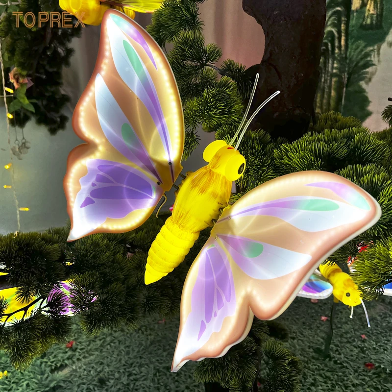 2024 Hot Selling Products Landscape Lighting Simulation Dynamics Motif Moving Butterfly Led For Garden Yard Decoration