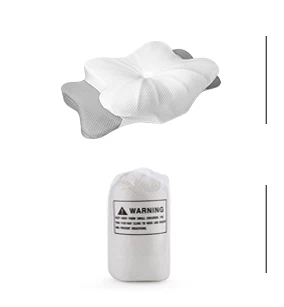 Super Durable Bamboo Charcoal Pillow Washable Food Grade TPE Modern Folded Style with Massage Feature Black Space OEM