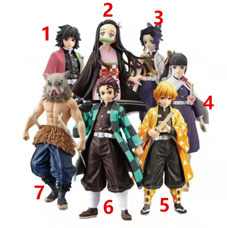14 Styles Demon Slayer : Kimetsu no Yaiba Kamado Tanjirou Kamado Nezuko Cartoon Model Toy Anime PVC Figure