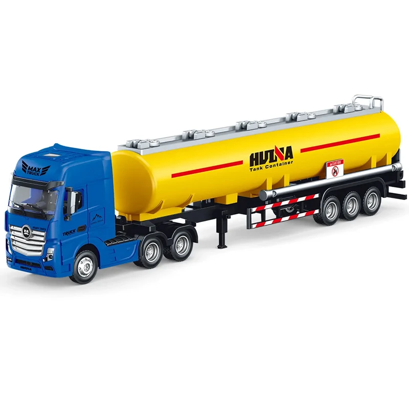 SJY-1733 Simulation Model Oil Tank Truck Vehicle Metal Models 1:50 1/50 Semi-alloy Oil Tanker Toy for Children Gifts