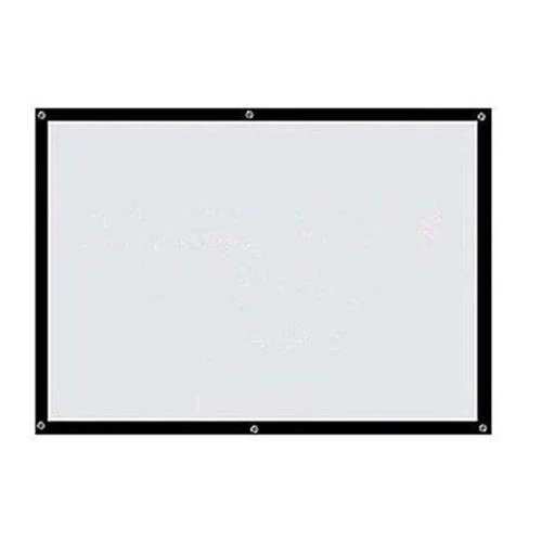 Savicto Projector Screen PullDown Portable with 16:9 HD 4K Screen for School Home Theatre Cinema Foldable Projector Scr