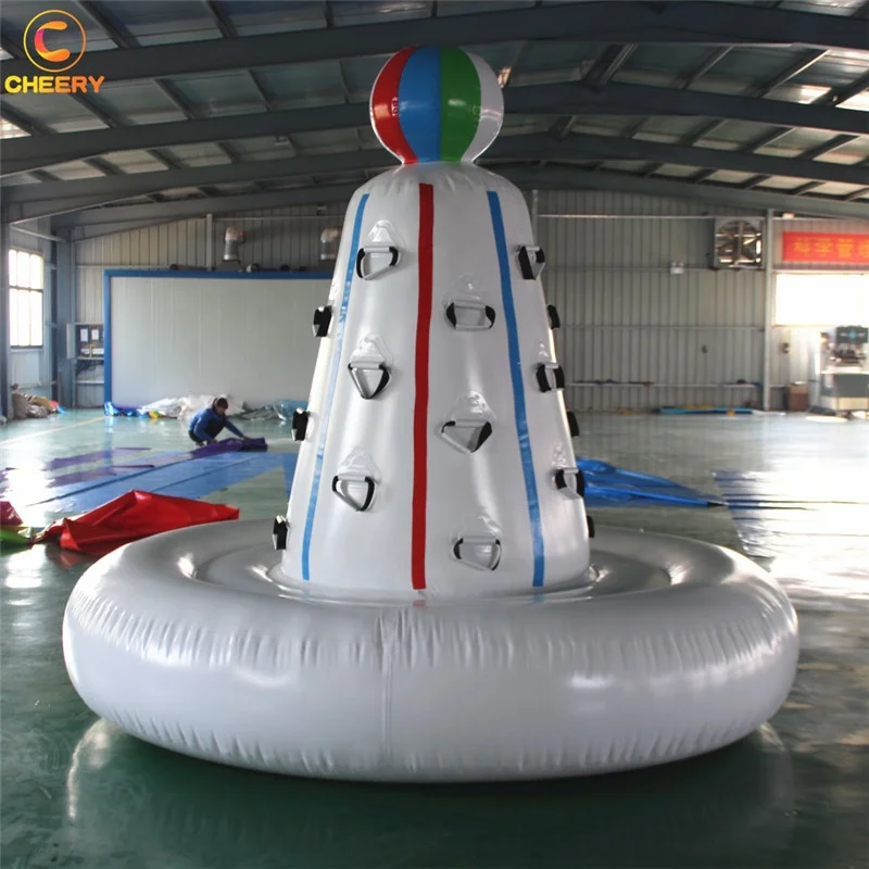  Mobile amusement rides family game inflatable climbing tower Inflatable Rock Climbing