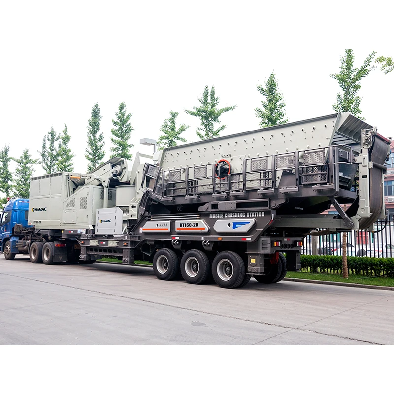 Construction waste recycling mobile crusher cheap stone crusher