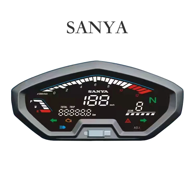 LF125-2E Speed Meter Clock Instrument Led Lcd Speedometer Digital Odometer Tachometer Competitive Prices Motorcycle Parts