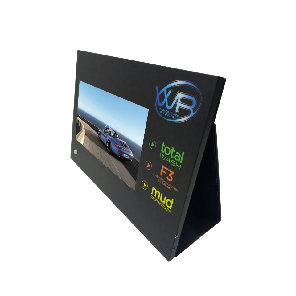 Customizable free inch invitation booklet digital folder Video booklet LCD screen Mail Greeting card video postcard