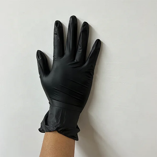 Disposable cleaning room beauty care tattoo salon nitrile vinyl synthetic gloves powder free kitchen nitrile vinyl blend gloves