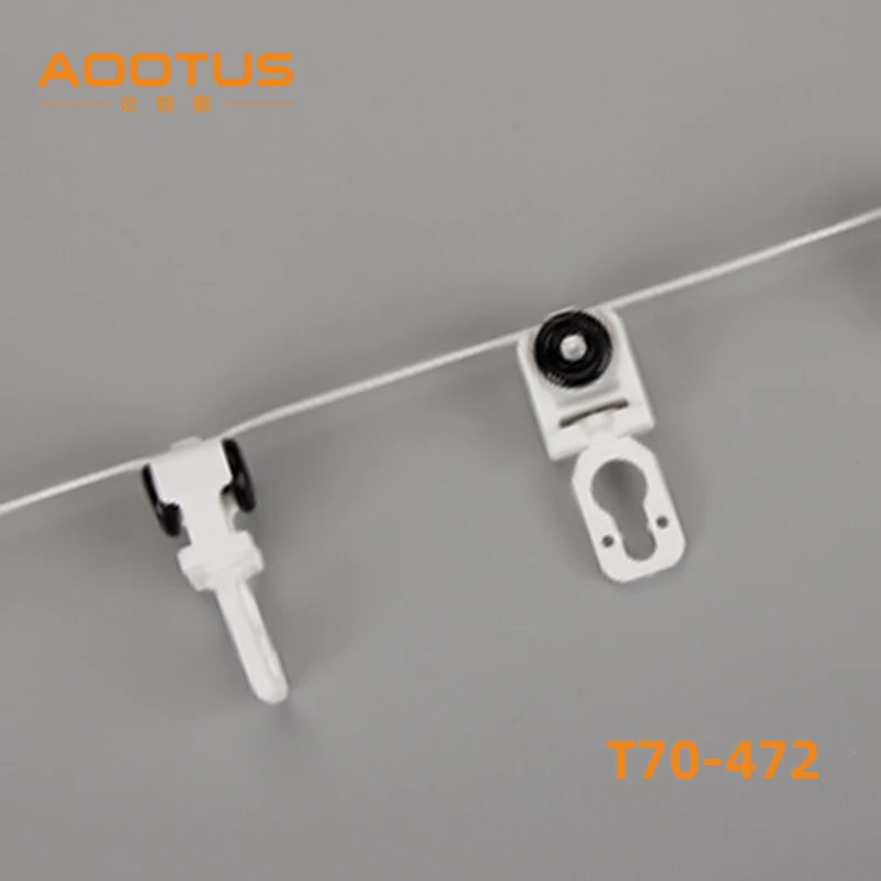 Suitable for S-shaped wave curtain track fixed distance wire beads curtain accessories electric curtain slide wire beads