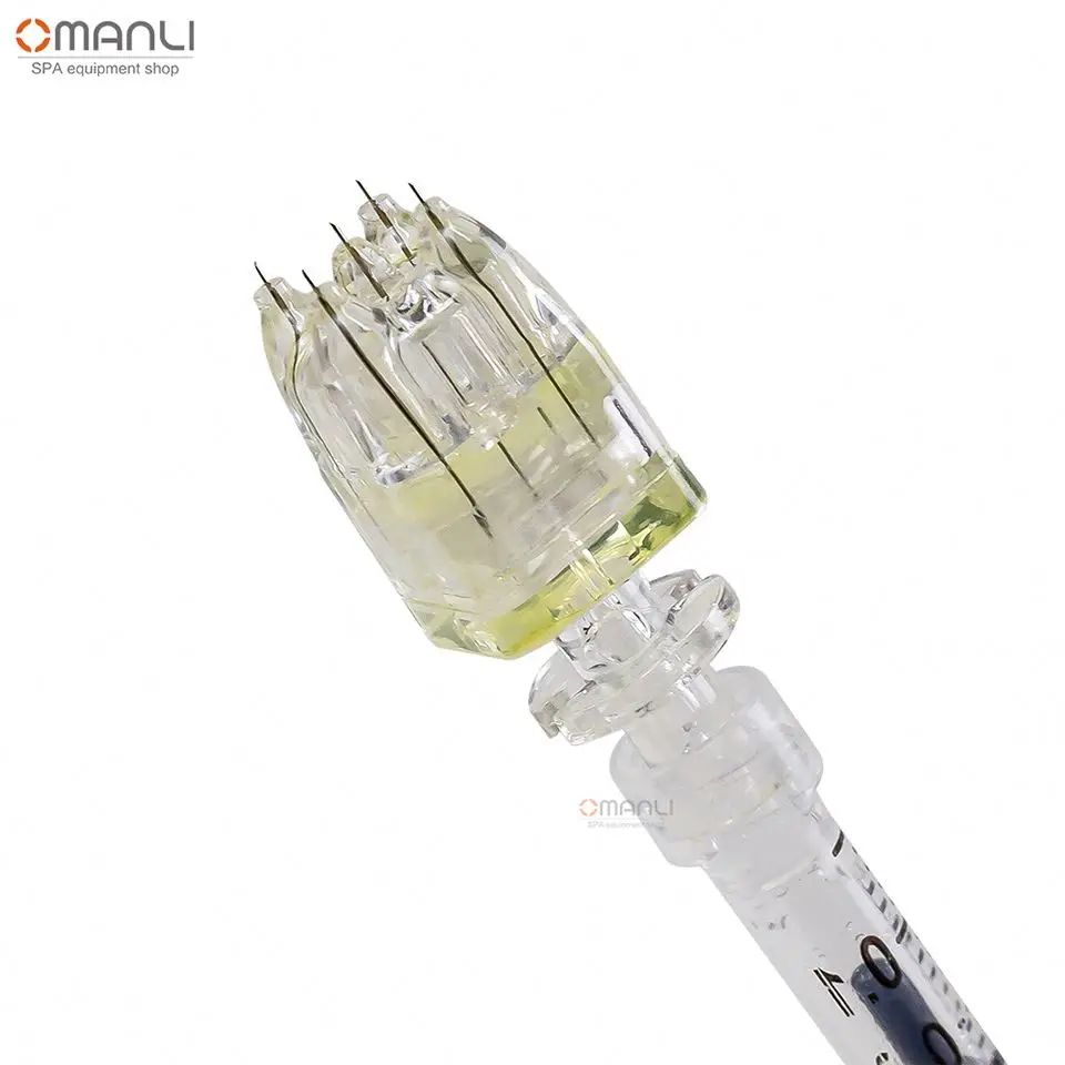 Crystal 5 Pin Multi Needle Dermastamp Dermaroller Microneedling Ginamber
