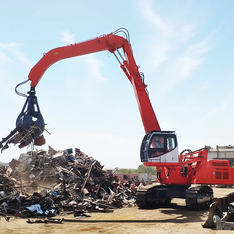China real price steel grabbing machine CNMH43 43 ton crawler material handler excavator