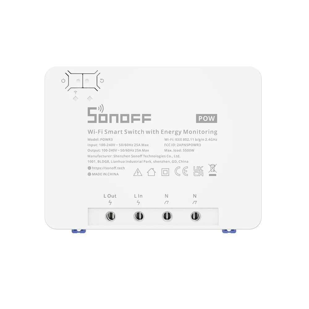 best price 25A 5500W Power Metering  smart life sonoff power R3 wifi wireless switch Overload Protection Energy Saving