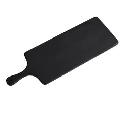 High functional Natural Wooden Chopping Board BBQ Acacia Wood Board Black Dinner Wooden Cutting Boards
