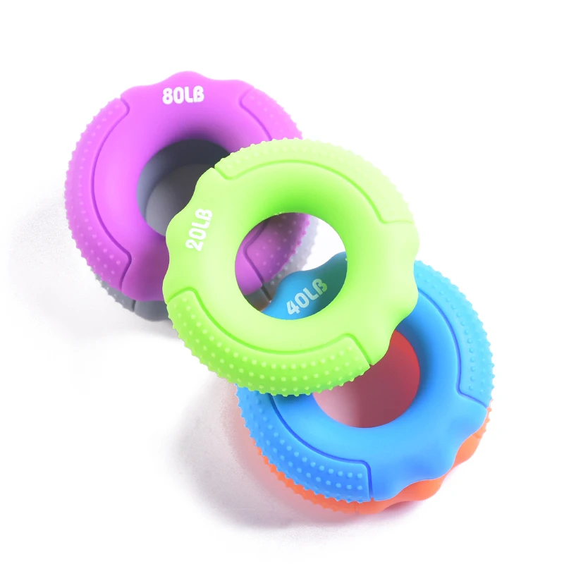 
Silicone hand grip forearm hand carpal expander muscle power training finger exerciser 
