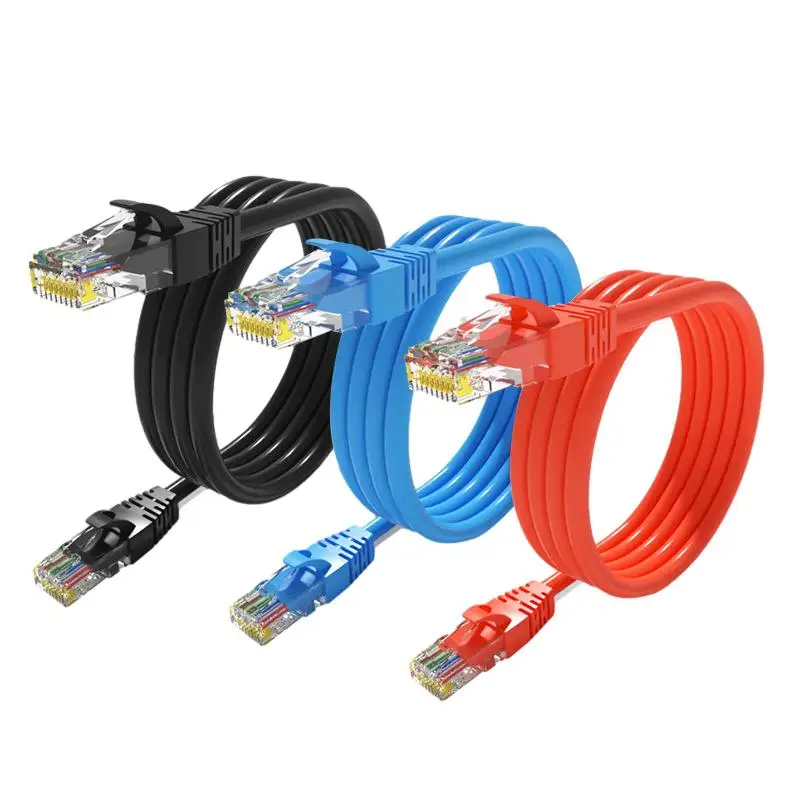 1m 2m 3m 5m 10m 20m RJ45 UTP Cat6 Utp Patch Cord Copper Network Cable PVC Jacket CE Certified 26awg Cat5E UTP