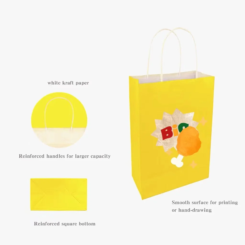 Custom Grease-proof Kraft Paper Togo Deli Fast Food Take Out Box Container Crispy Fried Chicken Takeaway Packaging Box With Logo