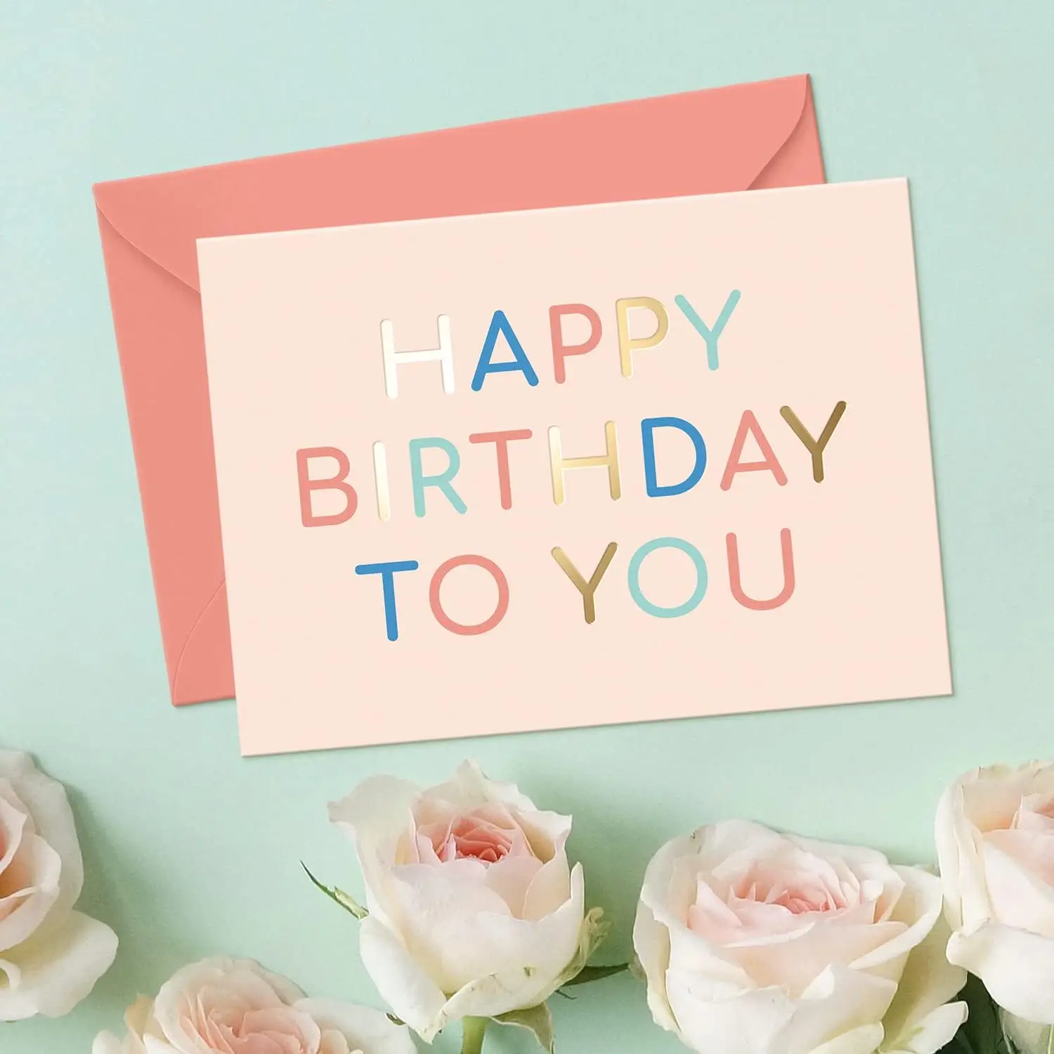 Happy Birthday To You Cards Folded Birthday Greeting Cards Elegant Design Birthday Postcards to Send Friends