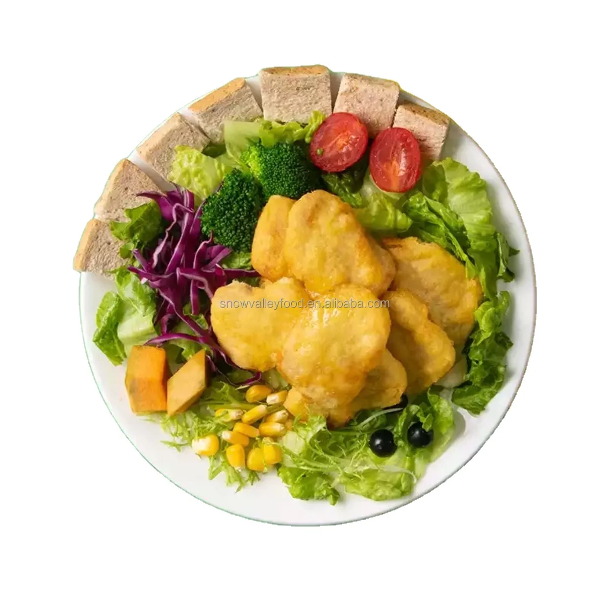 Factory Direct  OEM Sales High Protein Vegan Food Protein Plant Based Chicken Nugget