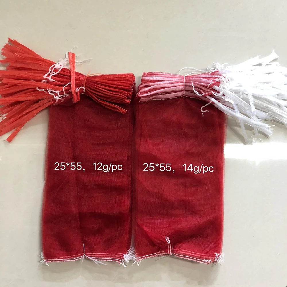 Plastic Mesh Bags Red Onion 20kg Netted Bags for Vegetables