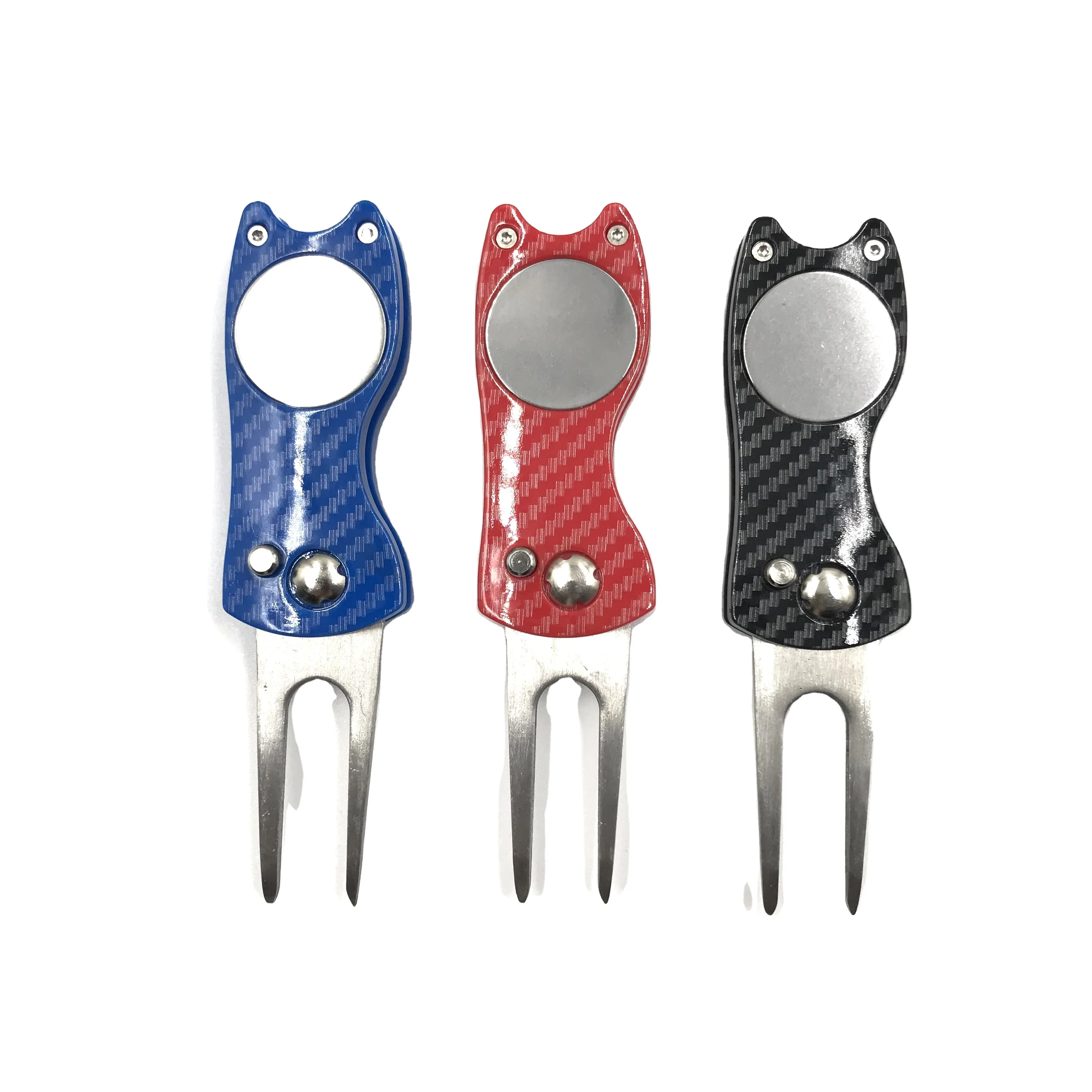 New and Light Carbon Fiber Golf Divot Repair Tool