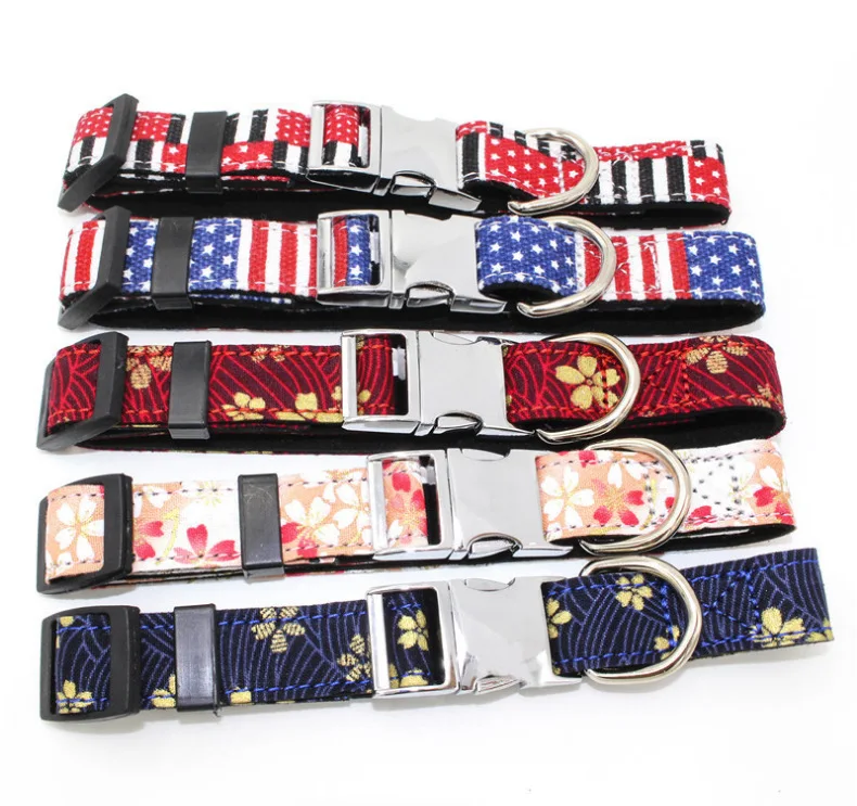 Printed Pet Safe Buckle Products Lettering Dog Collar Berry Dog Supplies Pet Collar Leash Set