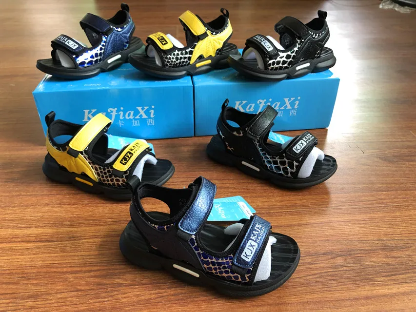 Сандалии для мальчиков, новинка 2020, летняя детская пляжная обувь, специальные детские сандалии