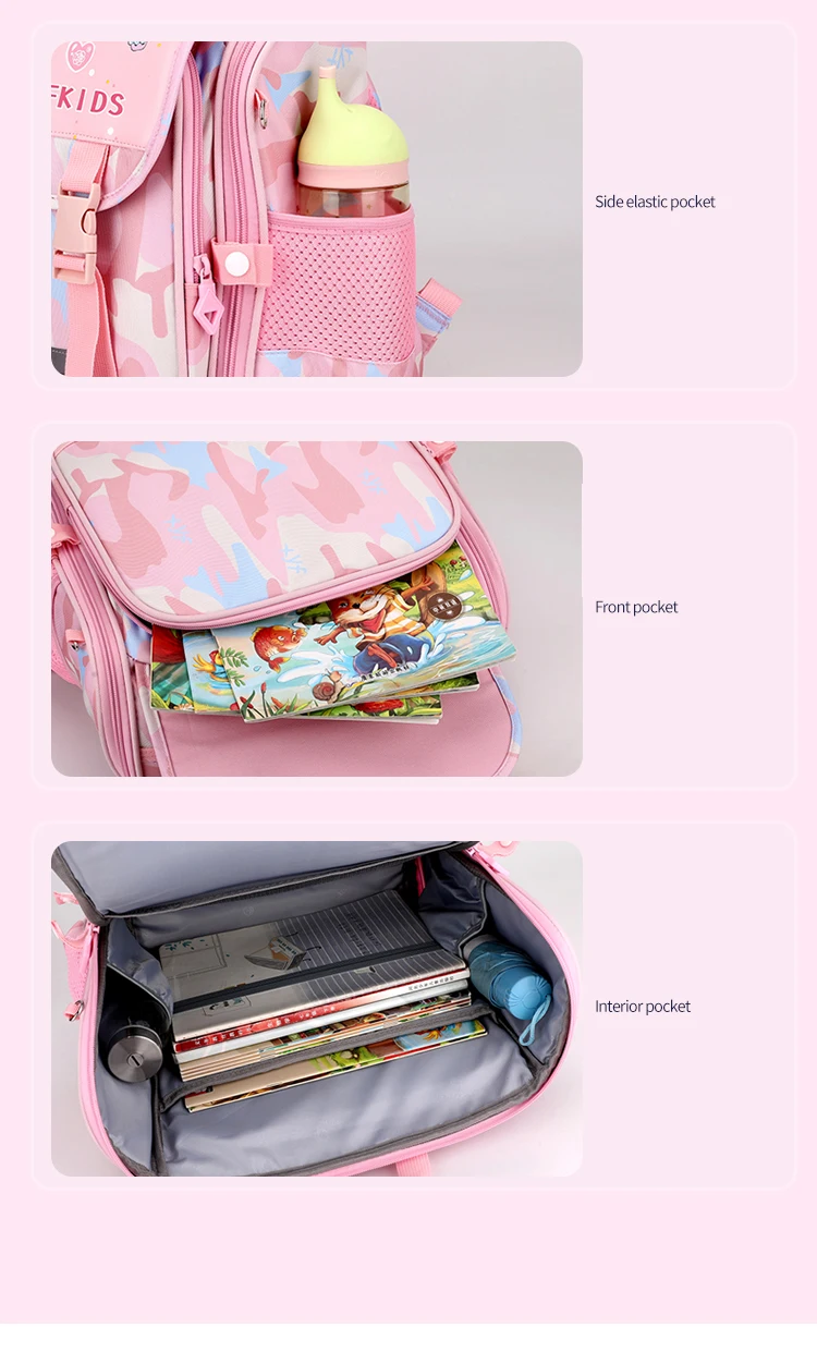 Hot Sell Durable Child Primary Waterproof School Backpacks Oxford Kids Bags