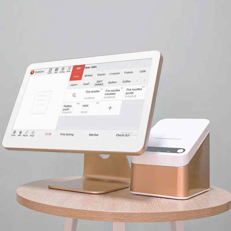 Cashcow 15 inch pos all in one pos machine touch screen pos