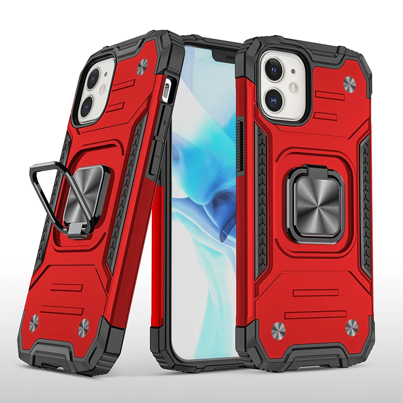 Чехол A007 для сотового телефона Iphone 12, 11 pro max, xs, xr, 8/7 plus, задняя крышка, жесткий чехол с кольцом-держателем, чехлы для телефонов, лидер продаж