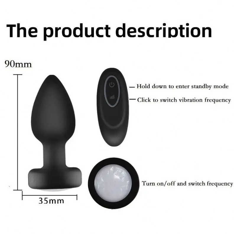 2024 new Vibrating Butt Plug, Anal Plug with Flashing Light Anal Sex Toys for Men Vibrator Prostate Massager Adult Toys Anal