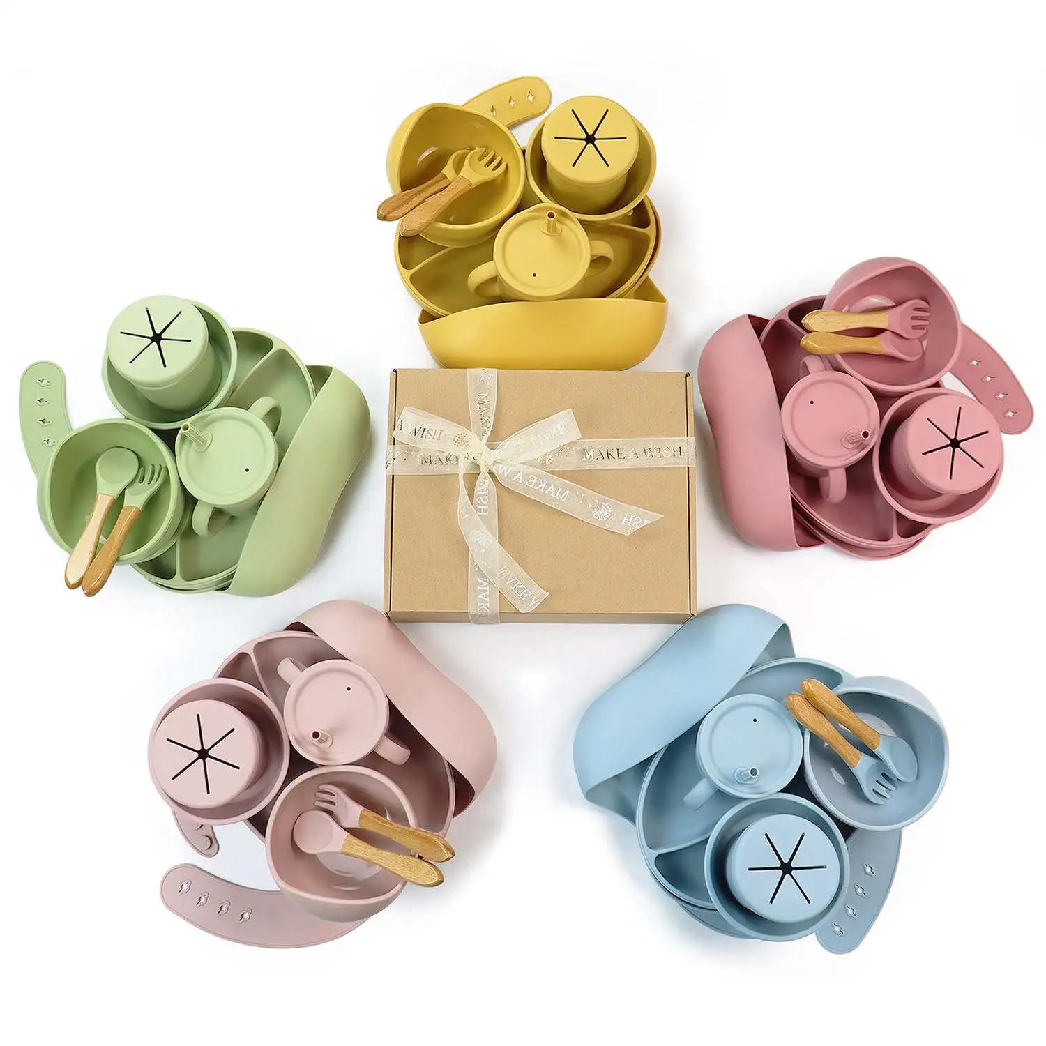 New Design Food Grade Baby Feeding Bowl Custom Silicone Baby Suction Bowl